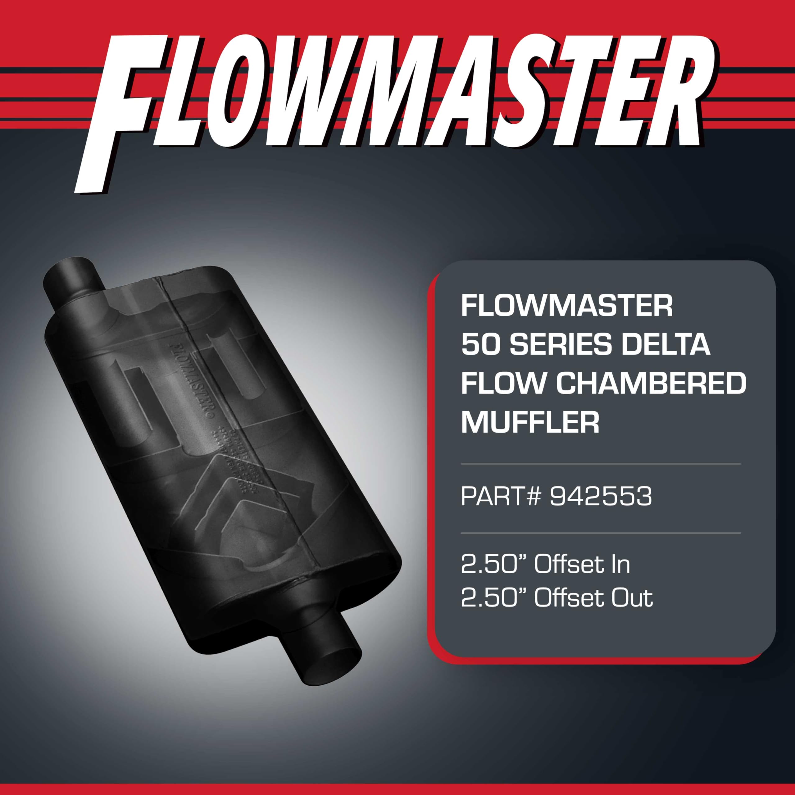 Amazon.com: Flowmaster 50 Series Delta Flow® Chambered Muffler
